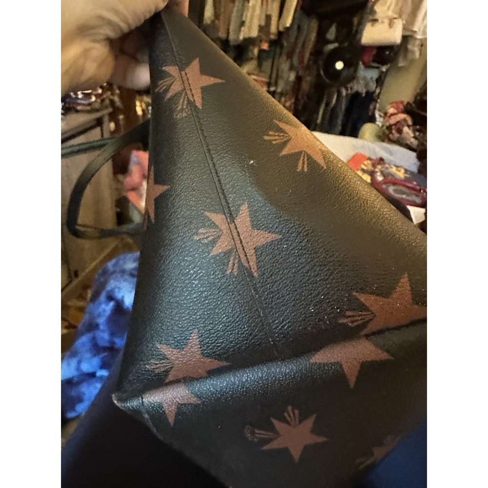 COACH LARGE CITY TOTE STAR CANYON PRINT COATED CANVAS BLACK W/STARS Ltd Edition - Picture 9 of 13